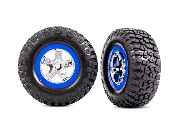 Traxxas 5867A T&W Sct Chrm Blu Bdlk 4Wd F/R