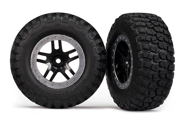 Traxxas 5883 T&W Ss Blk Stn,Chrm/Bfg Mt R