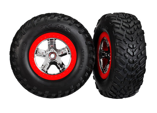 Traxxas 5888 T&W Sct Chrm,Red/Sct Of/R Frnt