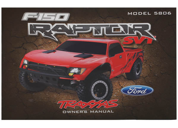 Traxxas 5897 Owners Manual Raptor