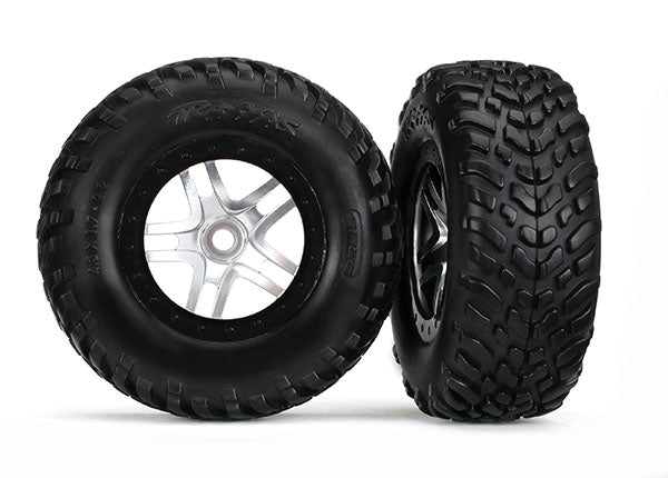 Traxxas 5975X T&W Ss Stn,Blk/Sct S1 F/R Tir