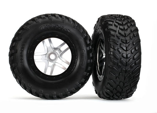 Traxxas 5975X T&W Ss Stn,Blk/Sct S1 F/R Tir