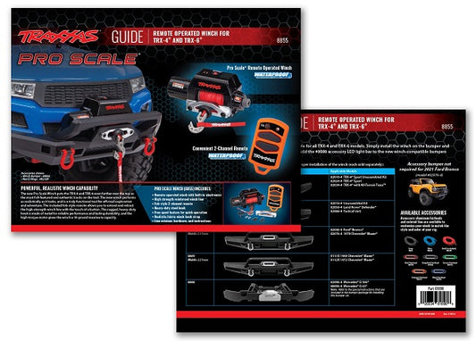 Traxxas 61898 Pro Scale Winch Reference Sheet