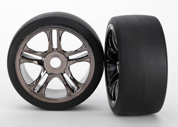 Traxxas 6479 T&W Ss Blk Chrm Slick Frnt