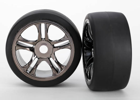 Traxxas 6479 T&W Ss Blk Chrm Slick Frnt