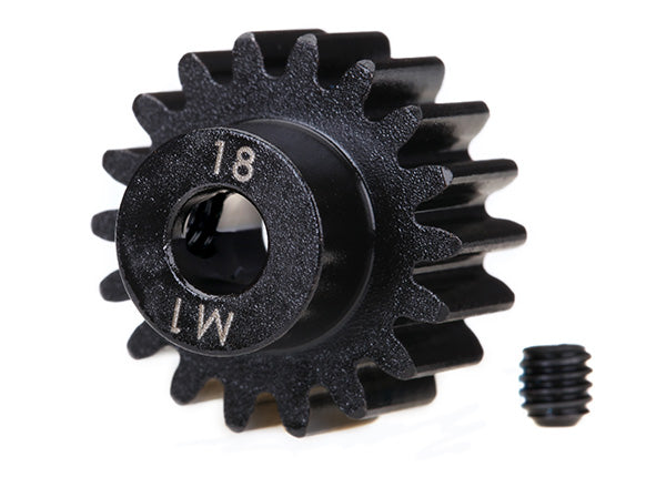 Traxxas 6491R Pinion 18-T 1.0 Mp Machined