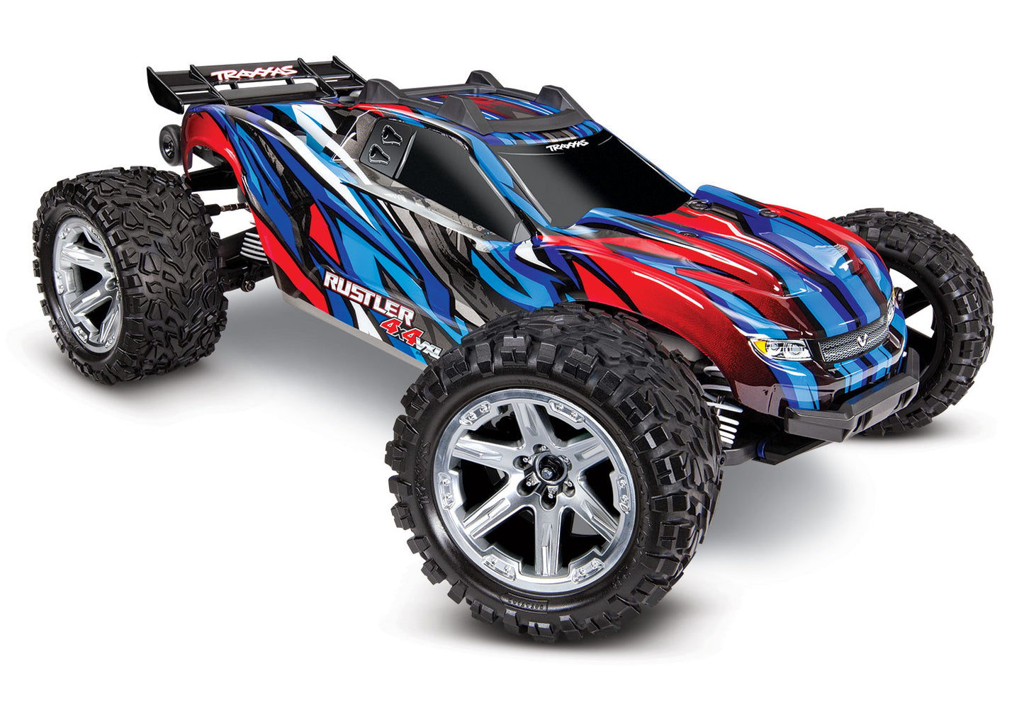 Traxxas 67076-4-Blue Rustler Vxl 4X4 Brushless