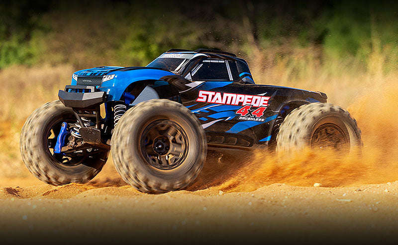 Traxxas 67154-4-Blue Stampede 4X4 Bl-2S