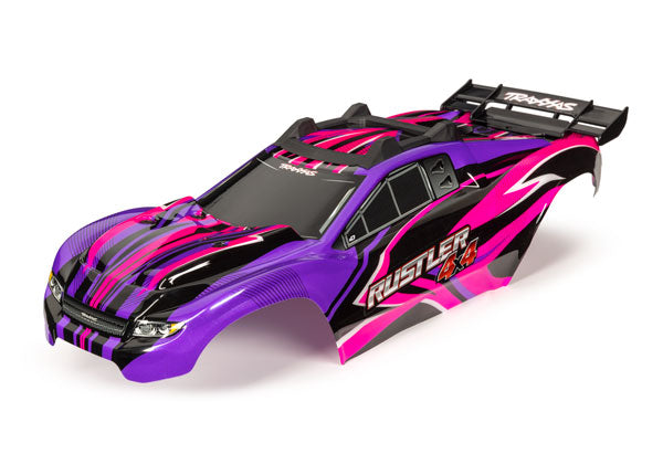 Traxxas 6734P Rustler 4X4 Vxl, Body, Pink