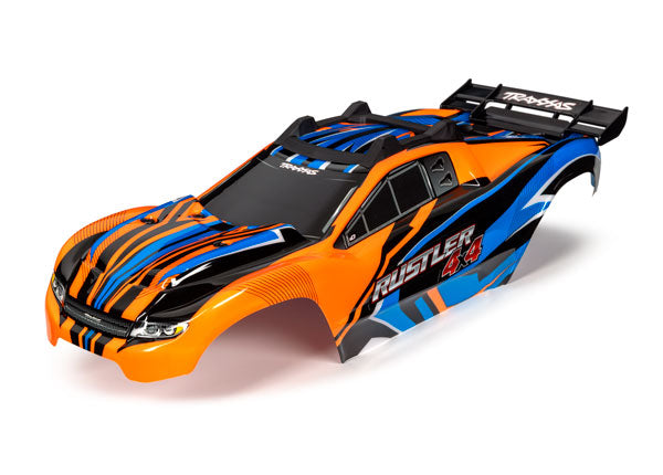 Traxxas 6734T Rustler 4X4 Vxl, Body, Orng