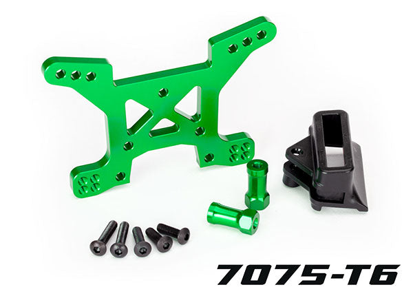 Traxxas 6739G Shock Tower Front Alum Green