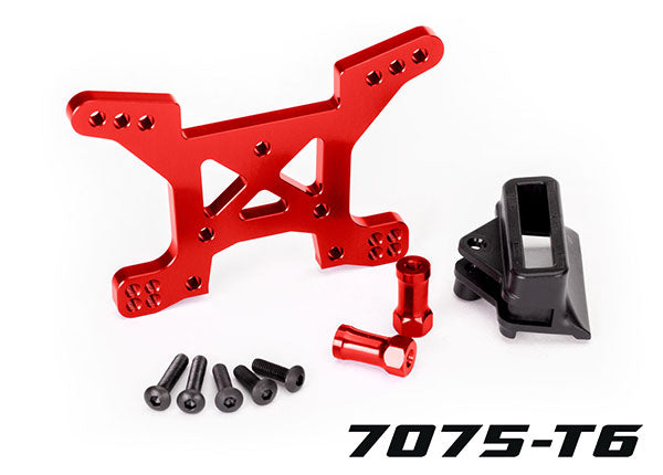 Traxxas 6739R Shock Tower Front Alum Red