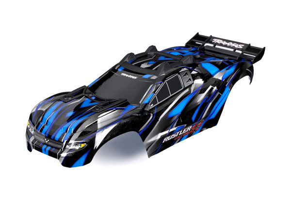 Traxxas 6749-Blue Body Rustler 4X4 Ult Blue