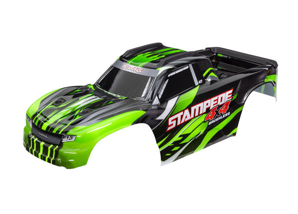 Traxxas 6762-Grn Body Stampede 4X4 Bl Grn