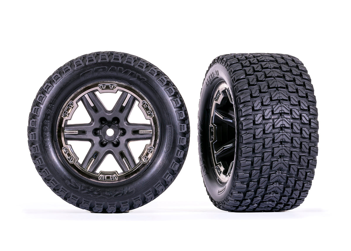 Traxxas 6764-Blkcr T&W Rxt Grpht Gray Bkcr/Gravix
