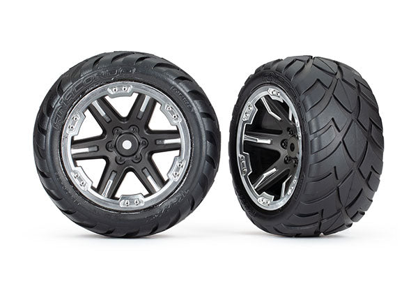 Traxxas 6768X T&W Blk Rxt Blk W/Chrm Anacnda