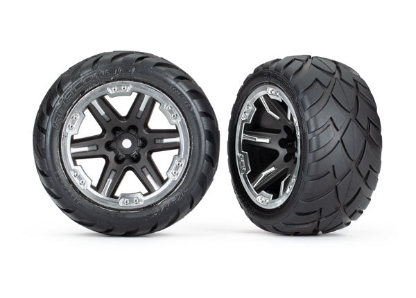 Traxxas 6775X T&W Rxt Blk W/ Chrm Anaconda