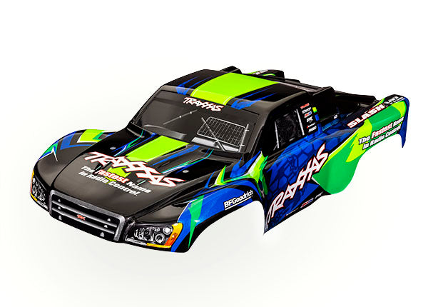 Traxxas 6812G Slash Vxl 2Wd, Body, Grn/Blk