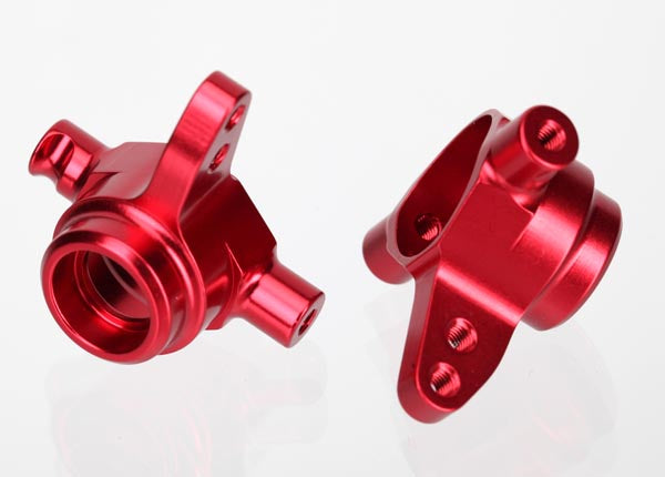 Traxxas 6837R Steering Block Aluminum Red
