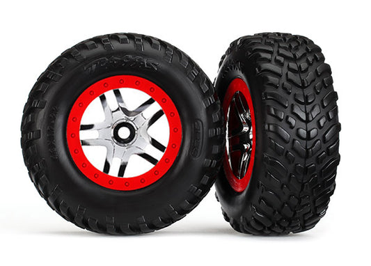 Traxxas 6891R T&W Ss Chrm,Red/Sct Of/R Tsm