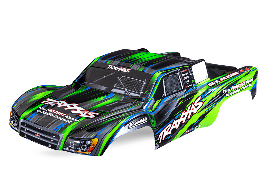 Traxxas 6932-Grn Body Slash 4X4 Grn Complete