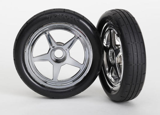 Traxxas 6975 T&W 5-Spoke Chrm/Frnt Drag Tir