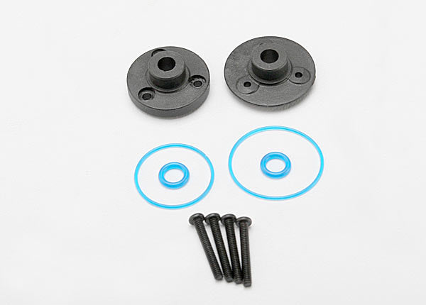 Traxxas 7080 Diff Cover Plates F/R/Gaskets