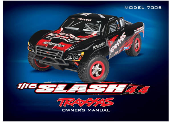 Traxxas 7097 Manual 1/16 Slash 4Wd 7005