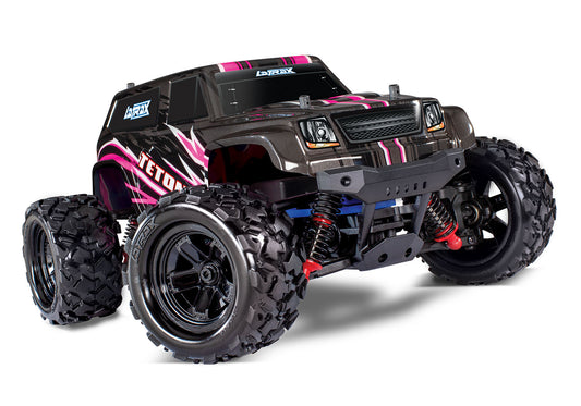 Traxxas 76054-5-Pink 1/18 Latrax Teton With Ac Chgr