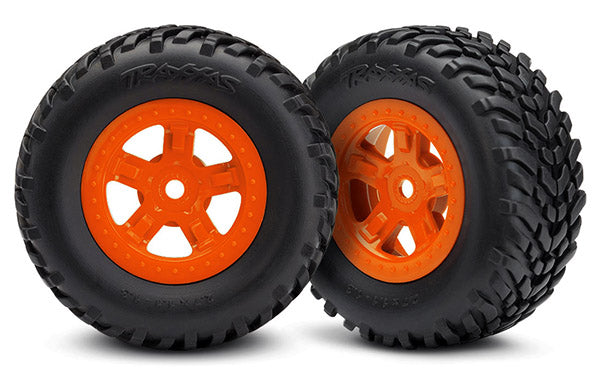 Traxxas 7674A T&W Sct Orng Whl/Sct Of/R Rcng