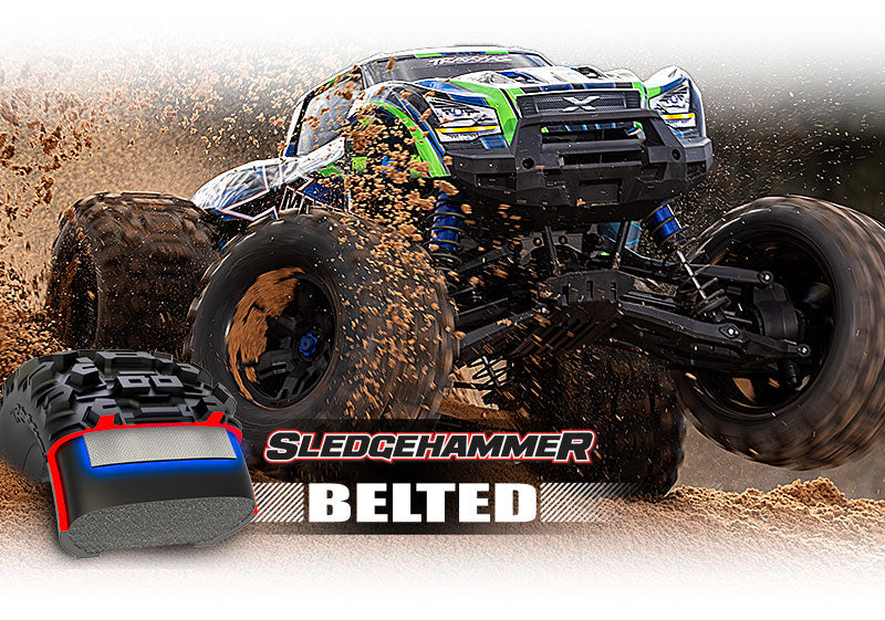 Traxxas 77096-4-Grn X-Maxx 8S Esc Belted