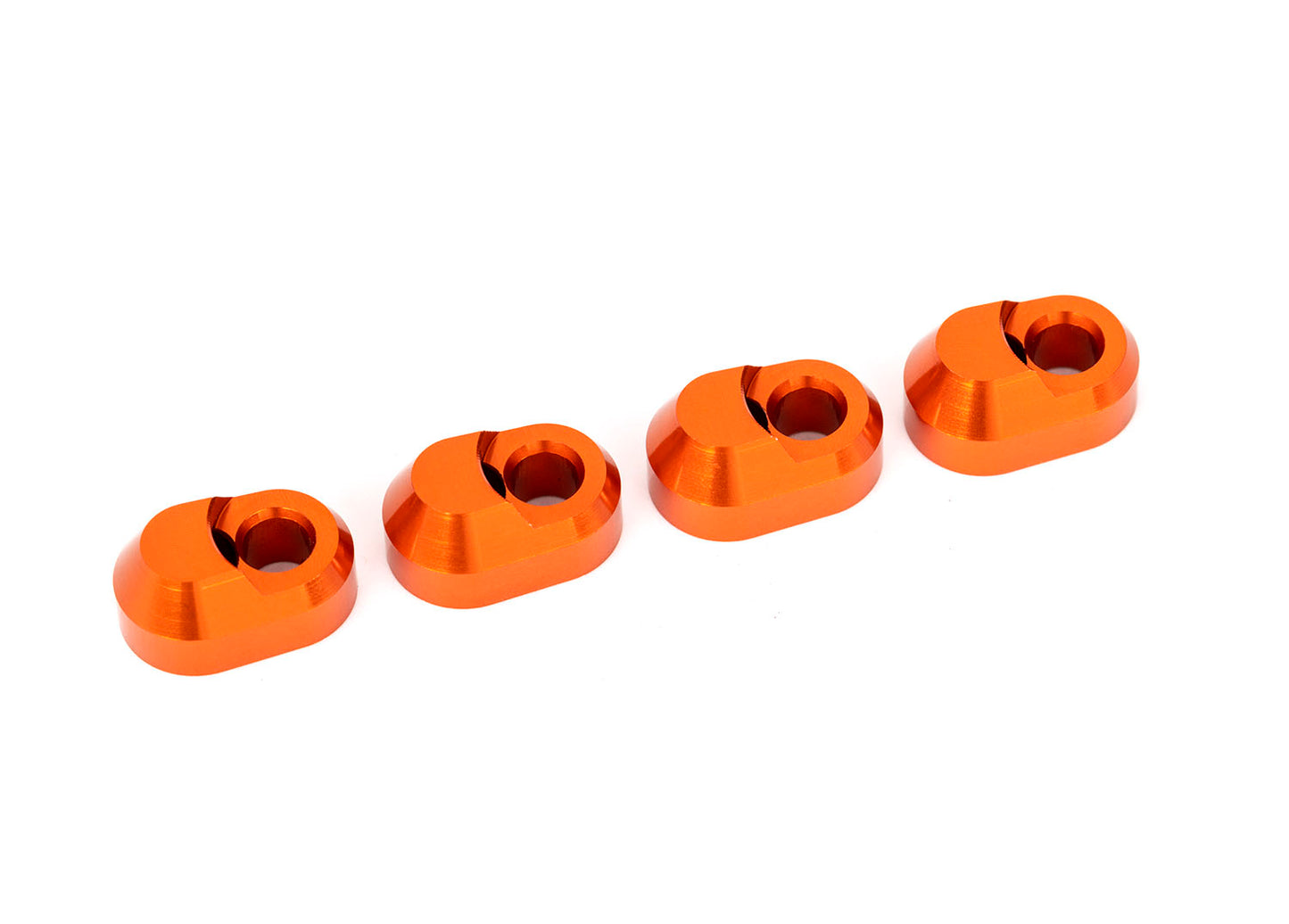 Traxxas 7743-Orng Susp Pin Retainer Alum Orange (4)