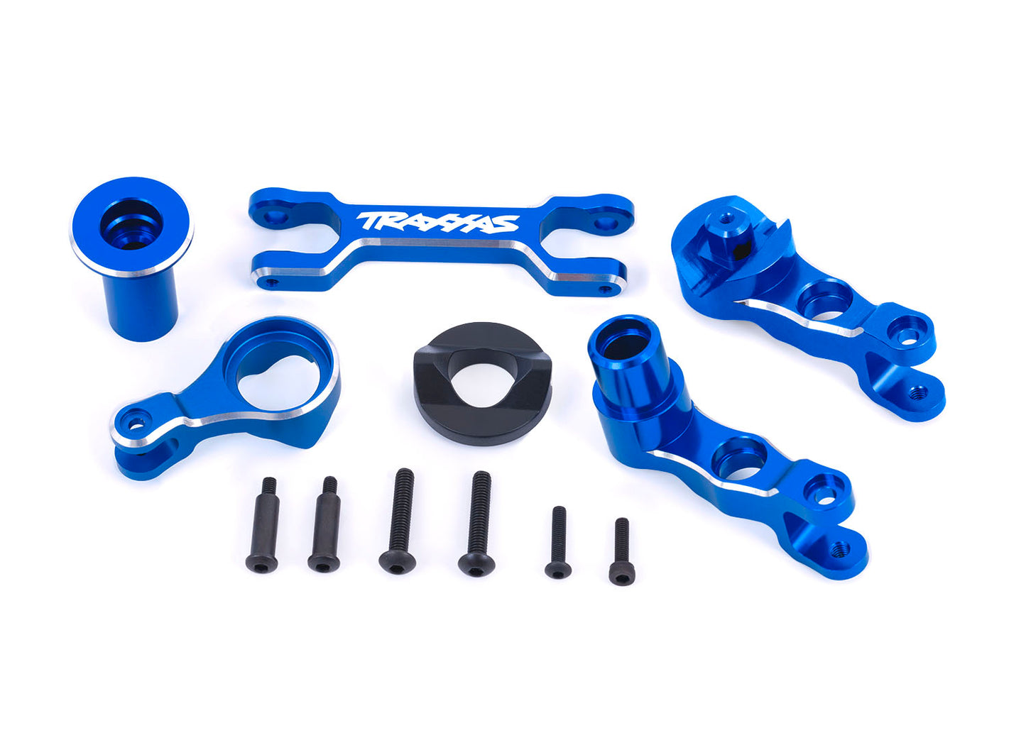 Traxxas 7746-Blue Steering Bellcranks Alum Blue