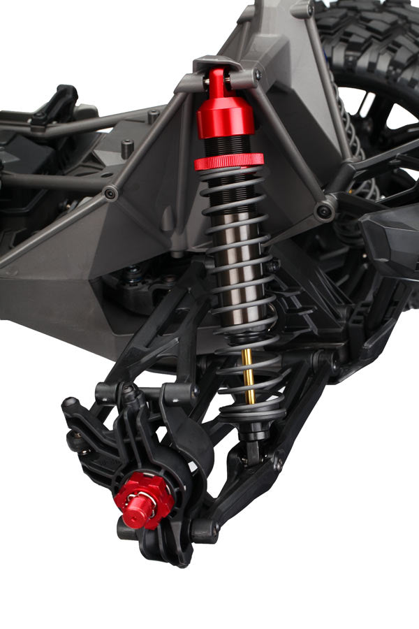 Traxxas 7764R Shock Caps Gtx Red (4)