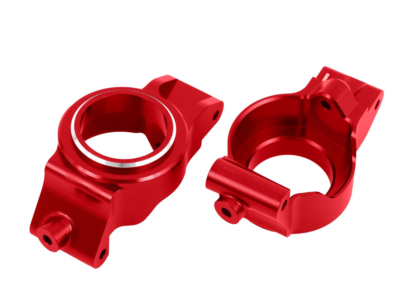 Traxxas 7832-Red Caster Blocks Alum Red