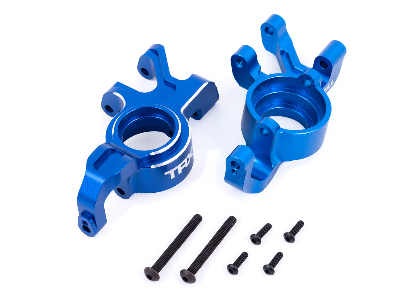 Traxxas 7836-Blue Steering Blocks Alum Blue