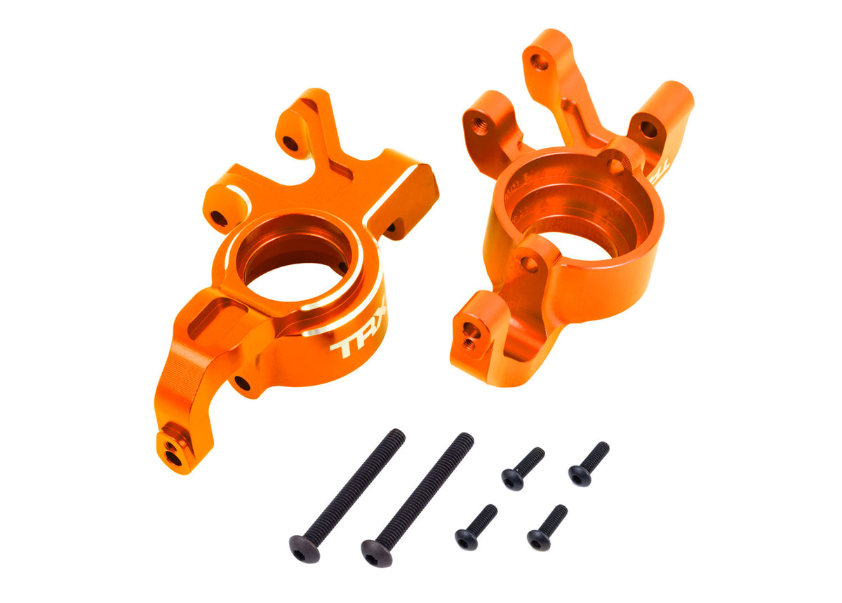 Traxxas 7836-Orng Steering Blocks Alum Orng