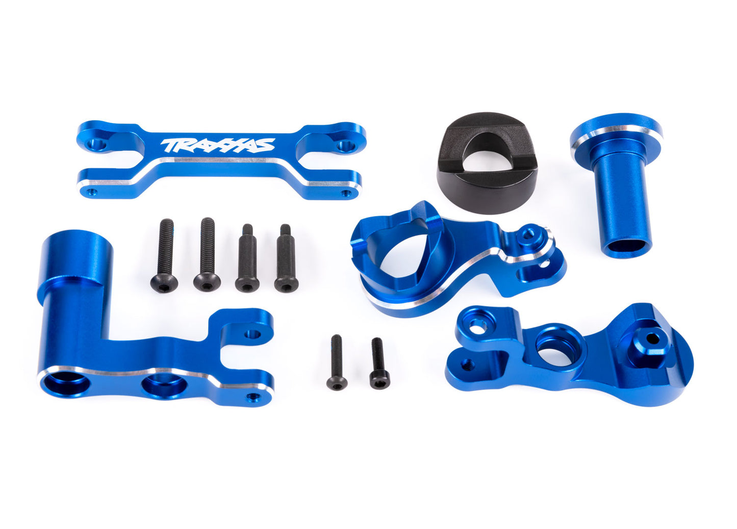 Traxxas 7843-Blue Steering Bellcranks Alum Blue