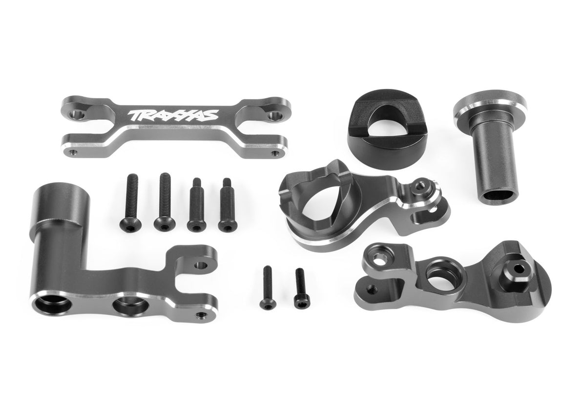 Traxxas 7843-Gray Steering Bellcranks Alum Gray