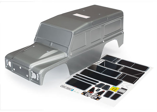 Traxxas 8011X Body Trx-4 Defender Slvr Decal