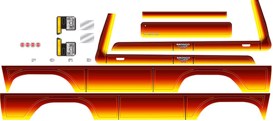 Traxxas 8078 Decal Trx-4 Bronco Sunset