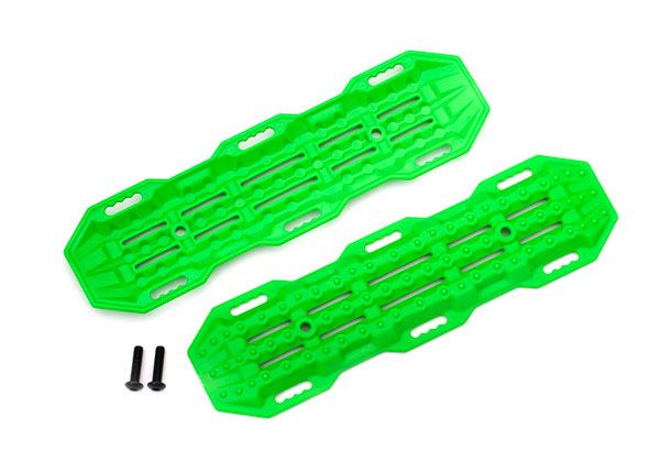 Traxxas 8121G Traction Boards, Green/ Mounting Hardware