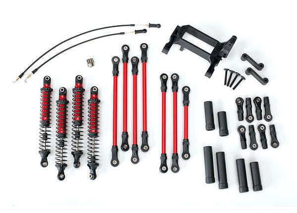 Traxxas 8140R Long Arm Lift Kit Complete Red