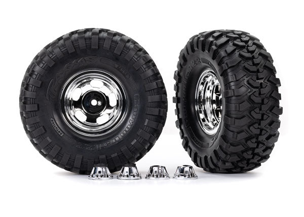 Traxxas 8159X T&W 2.2" Chrm Whl Canyon Trl (2)