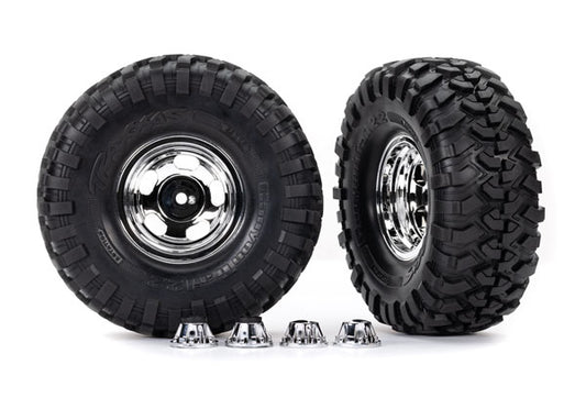 Traxxas 8159X T&W 2.2" Chrm Whl Canyon Trl (2)