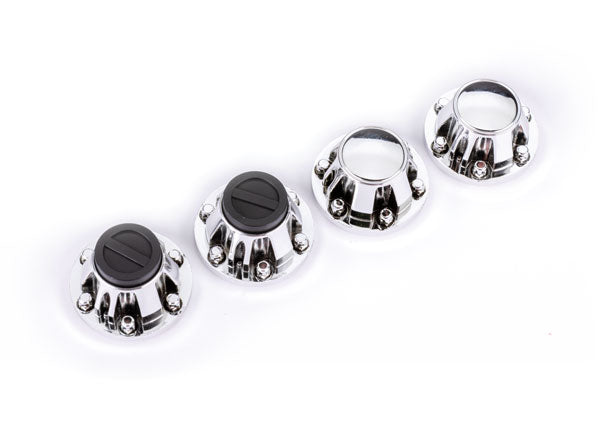 Traxxas 8164X Center Caps/ Chrm Req 8255A