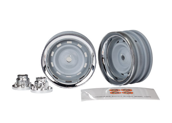 Traxxas 8165 Wheels Chrome 1.9 W/ Cntr Cap