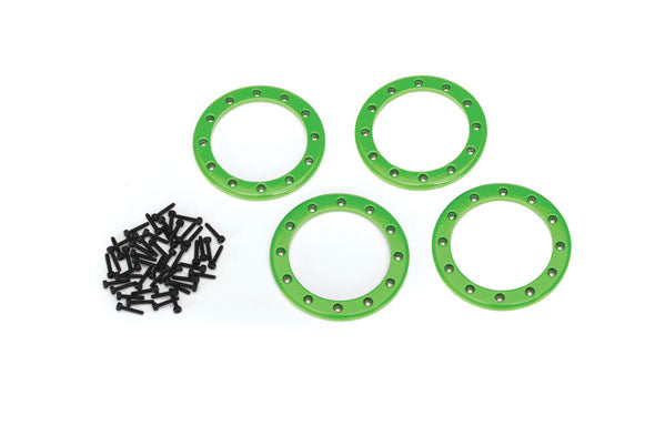 Traxxas 8168G Beadlock Ring 2.2 Grn Aluminum
