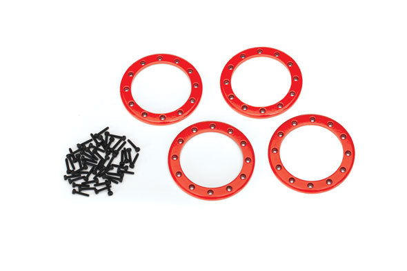Traxxas 8168R Beadlock Ring 2.2 Red Aluminum