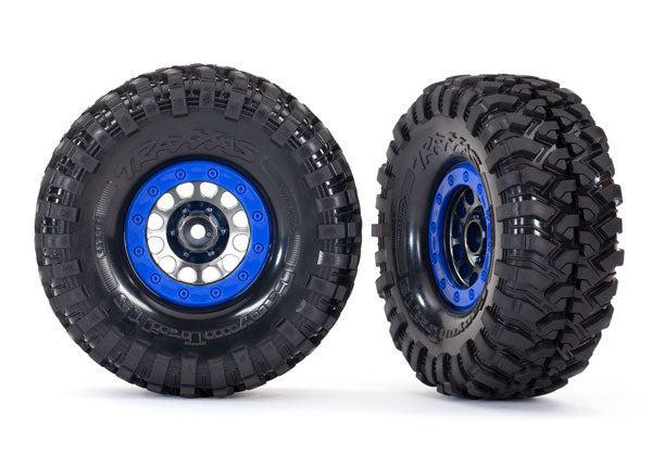 Traxxas 8182 T&W Method Satin Blk Chrm Blue Bdlk
